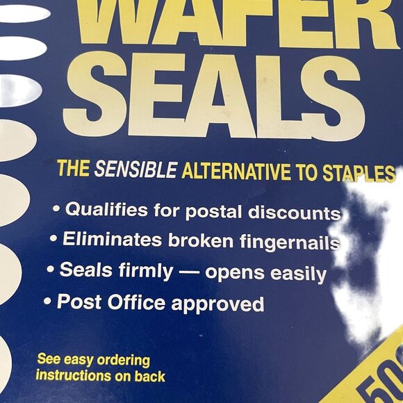Wafer Seals 5000 Per Roll Easy Pull Dispenser For Mailing  Crafts - Picture 5 of 5